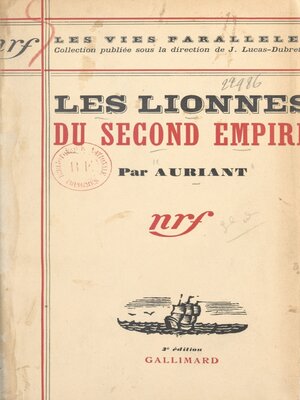 cover image of Les lionnes du Second Empire